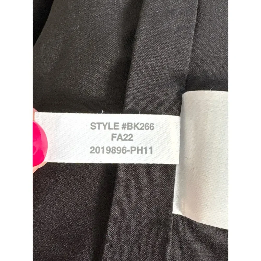 J. Crew Willa Cropped Flare Pant in Italian City Wool Blend Black Size 4‎